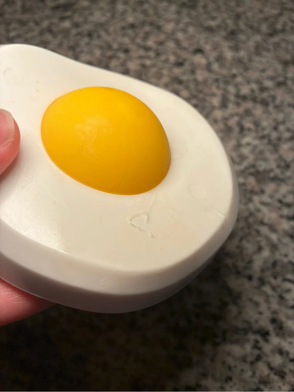Bark Box Medium Egg Over Hard Super Chewer Toy